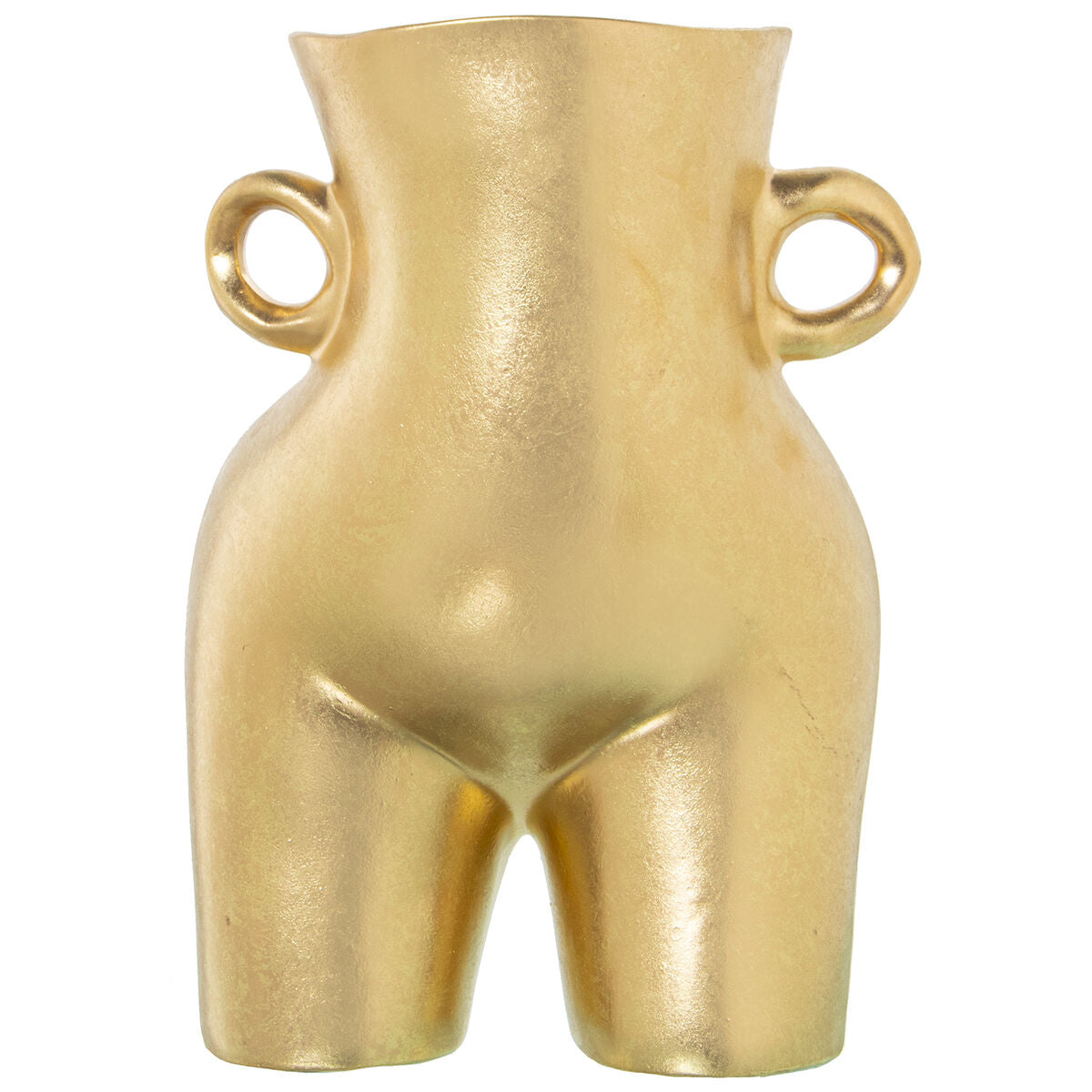 8427701523225 - Vase Gold aus Keramik 23 x 24 x 34 cm Mit Griffen