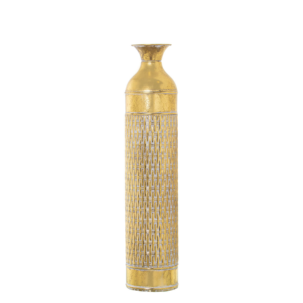 8427701530148 - Floor vase Golden Metal 15 x 15 x 68 cm