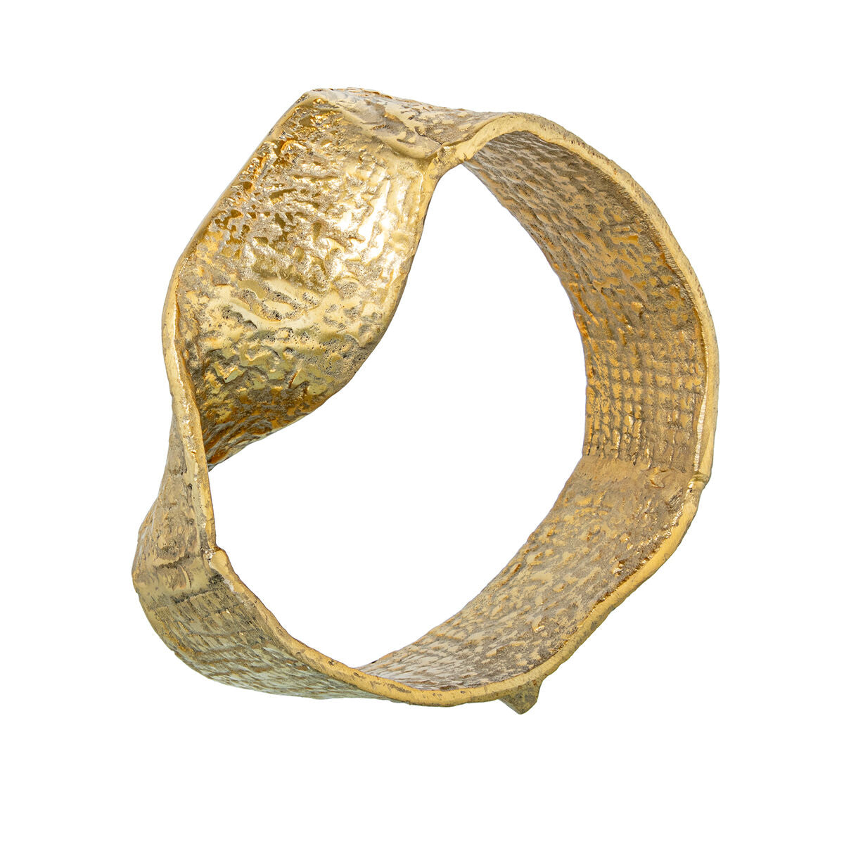 8427701530858 - Deko-Figur Möbius Strip Gold abstrakt 24 x 23 x 10 cm