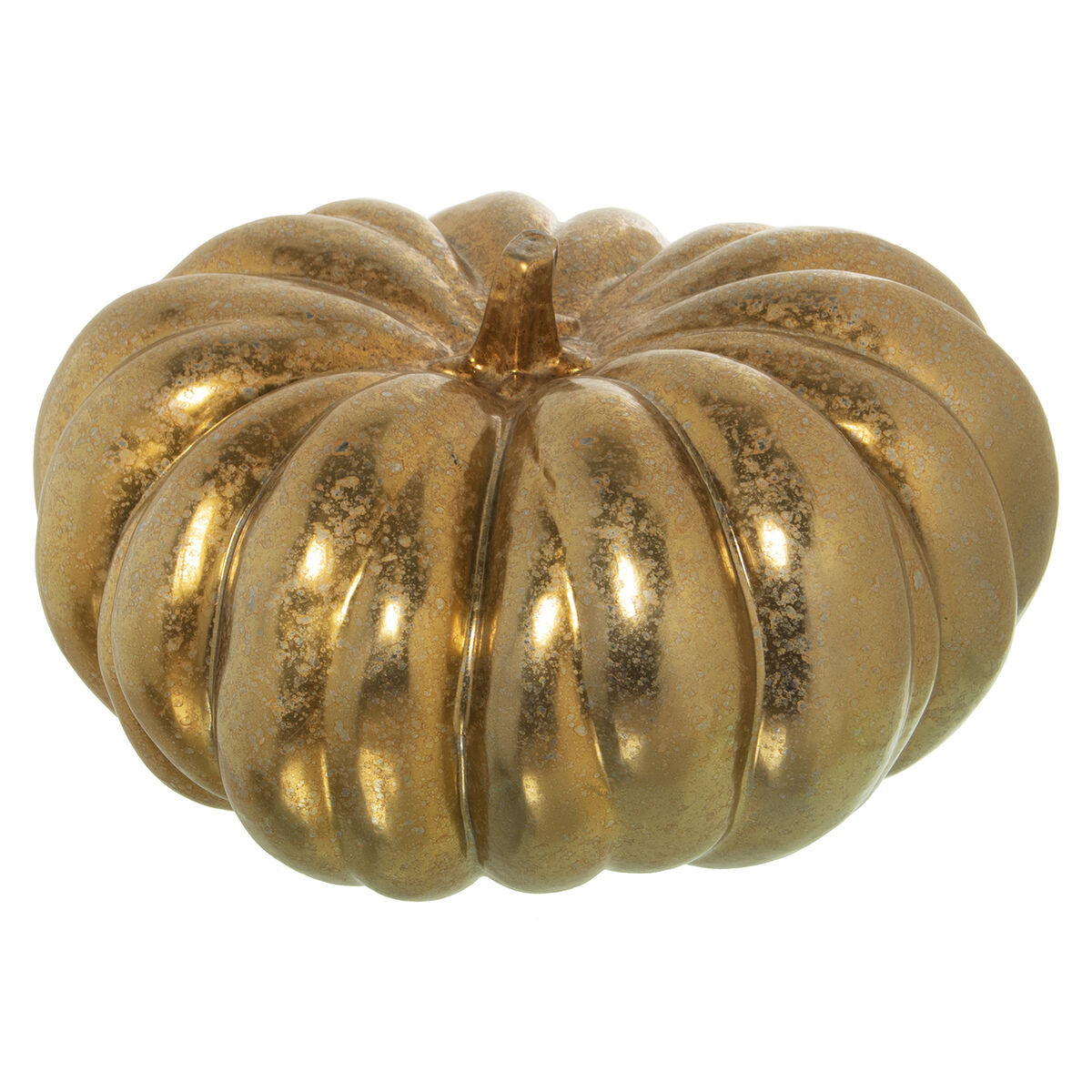 8427701598636 - Decorative Figure Golden Ceramic Pumpkin 33 x 34 x 18 cm