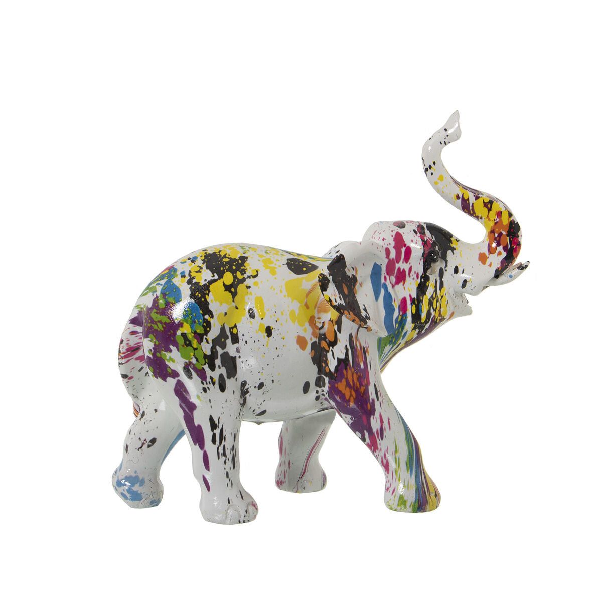 8427701604085 - Decorative Figure Multicolour Plastic Elephant Paint 14 x 30 x 28 cm