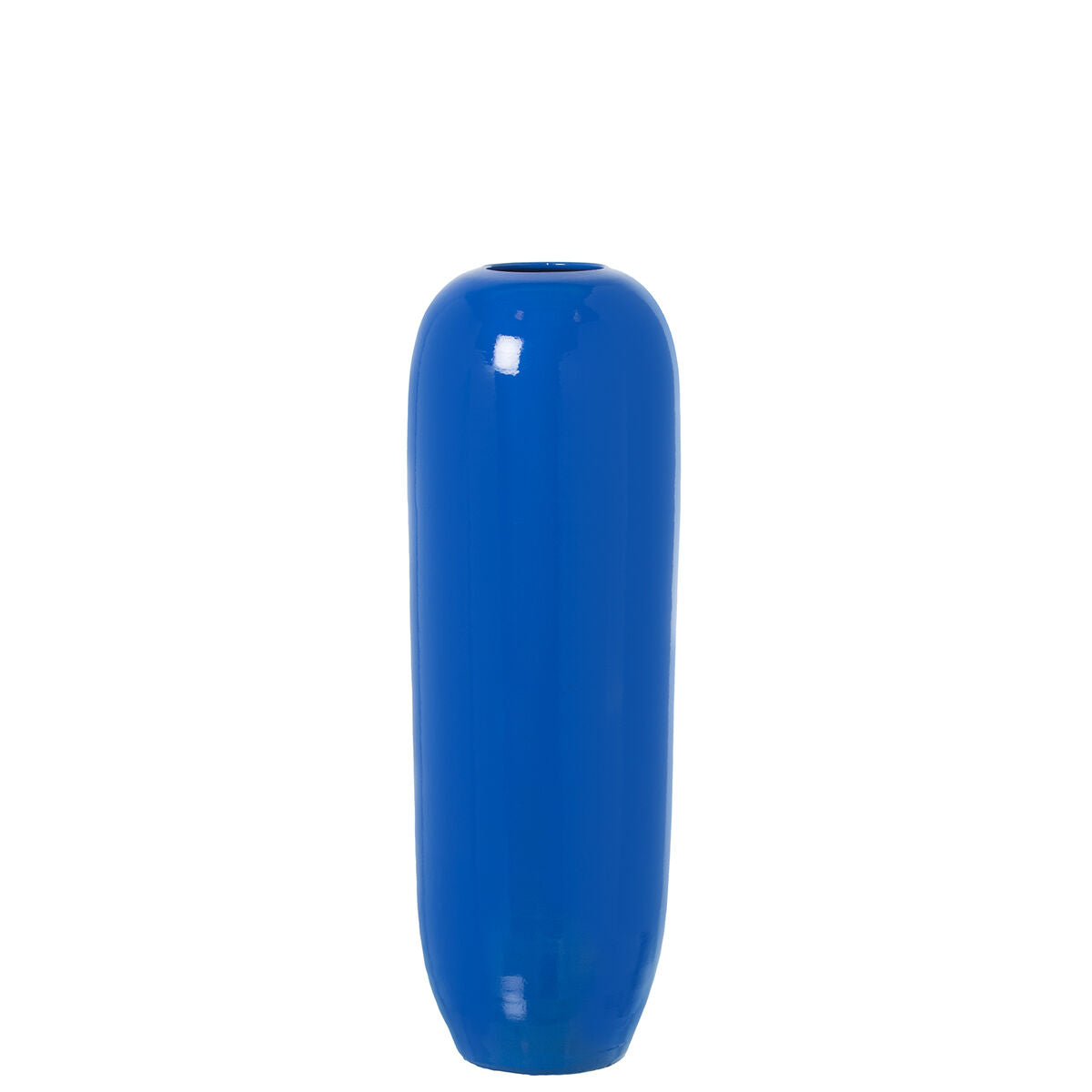 8427701608939 - Bodenvase Blau aus Keramik Brillant 18 x 18 x 57 cm