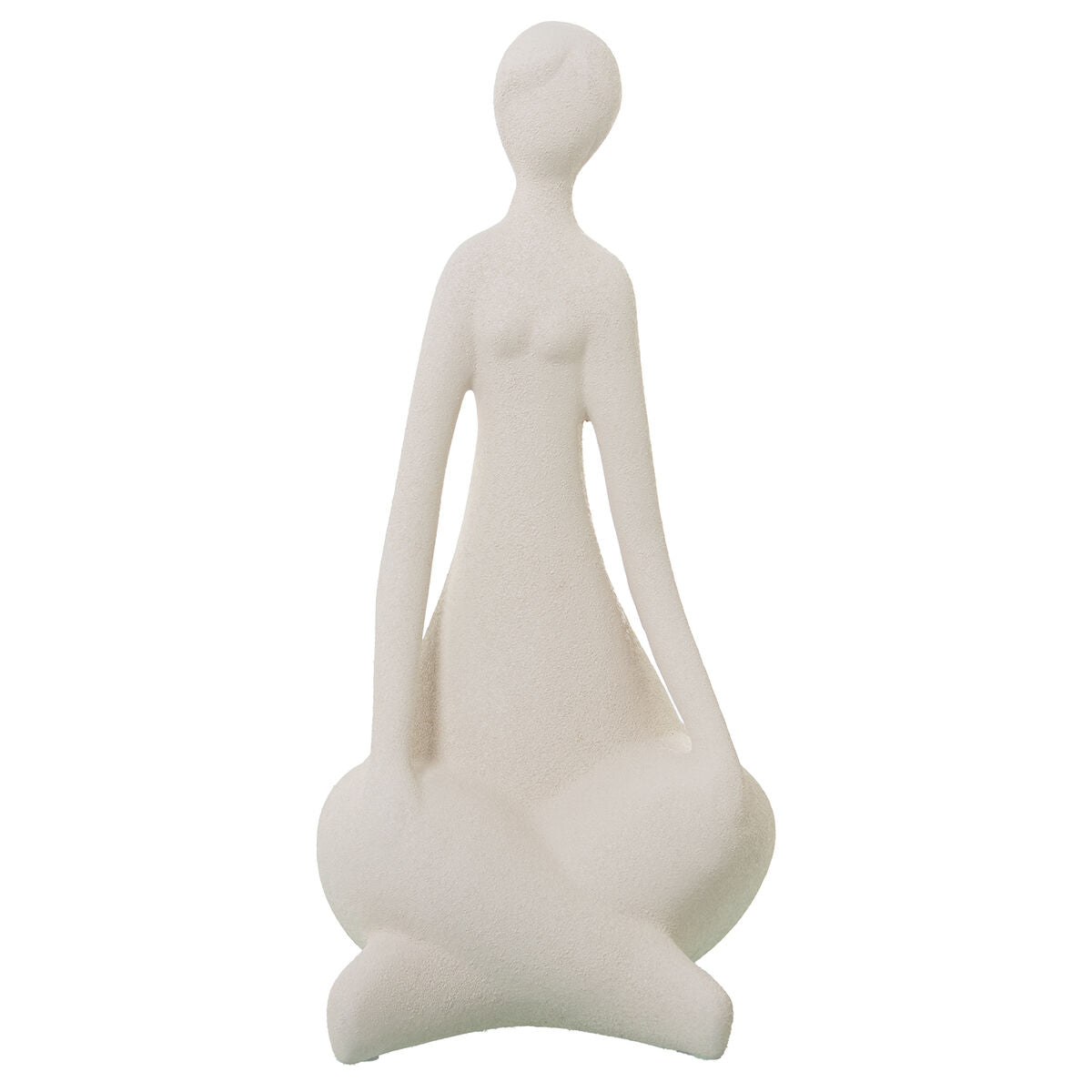 8427701610772 - Decorative Figure Beige Ceramic Lady 22 x 19 x 43 cm