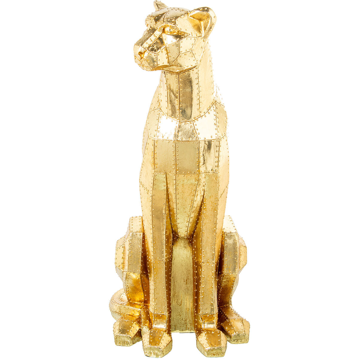 8427701619430 - Decorative Figure Golden Plastic Leopard 47 x 36 x 81 cm