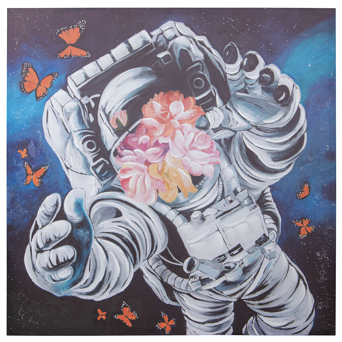 8427701692037 - Bild Holz Astronaut 100 x 100 x 3 cm