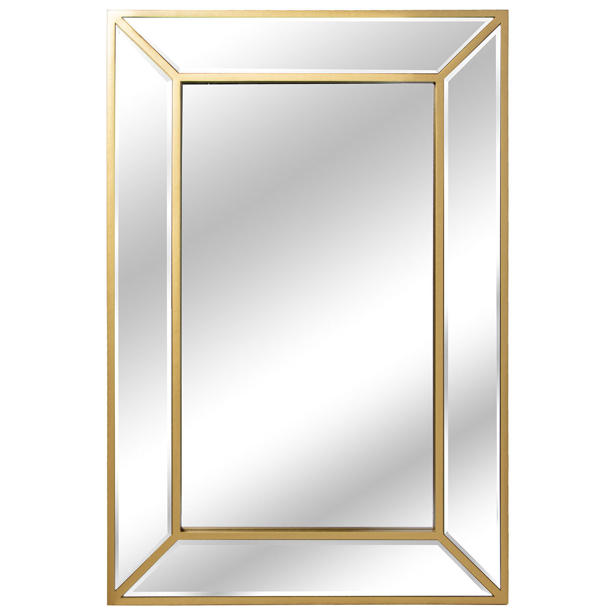 8427701719680 - Wall mirror Golden Wood Rectangular 7 x 57 x 85 cm