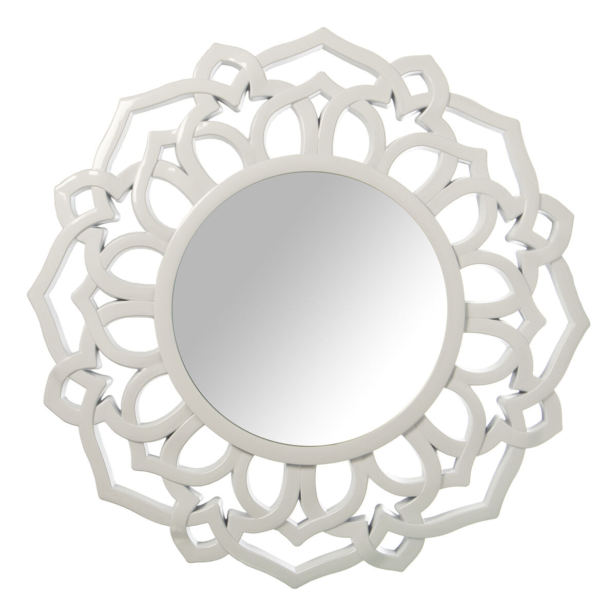 8427701724790 - Wall mirror White Plastic 4 x 54 x 57 cm Circular