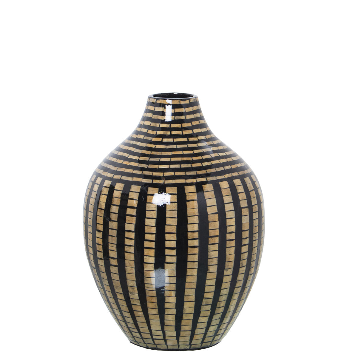 8427701759693 - Vase Holz Bambus 25 x 25 x 35 cm