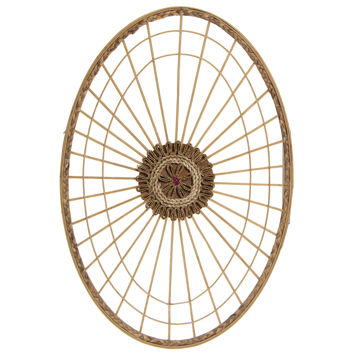 8427701761245 - Wanddekoration natürlich Rattan Naturfaser 52 x 3 x 77 cm