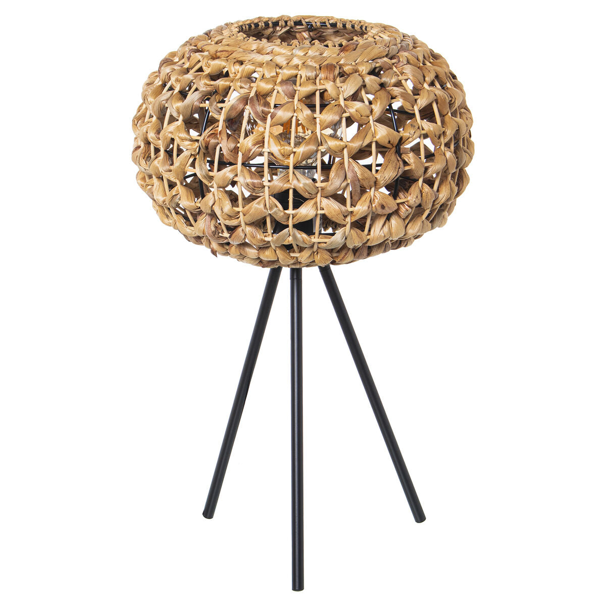 8427701761573 - Desk lamp Brown Rattan Natural Fibre 60 W 31 x 50 x 31 cm