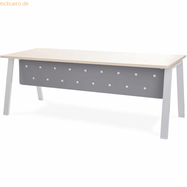 8427951001795 - Fußraumblendeblende für Schreibtisch Metal 200cm (177x30cm) gra 8427951001795 - Fußraumblendeblende für Schreibtisch Metal 200cm (177x30cm) gra