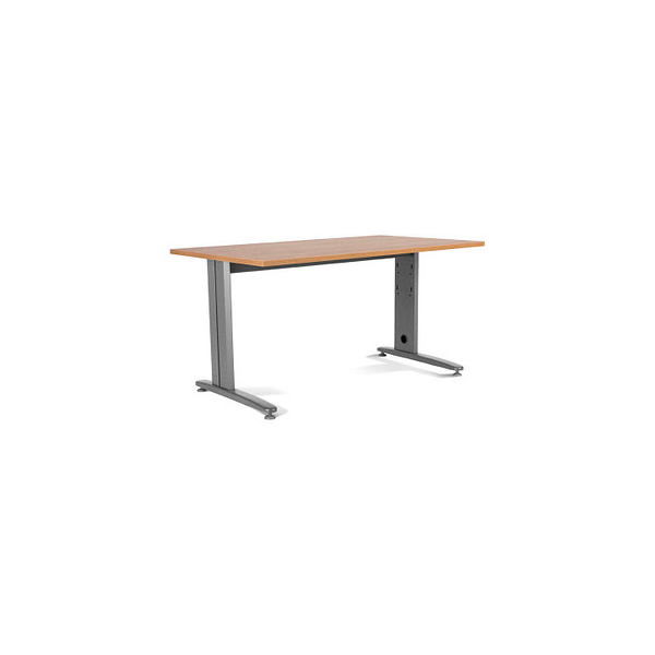 8427951200266 -  METAL METAL Schreibtisch eichegrau rechteckig T-Fuß-Gestell grau 1600 x 800 cm 8427951200266 rocada