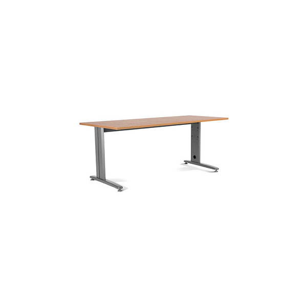 8427951204806 -  METAL METAL Schreibtisch eichegrau rechteckig T-Fuß-Gestell grau 2000 x 800 cm 8427951204806 rocada