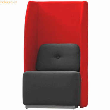 8427951218049 - Sitzsofa Soft Einzelsitz rot grau