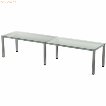 8427951930279 - Mehrfacharbeitstisch Executive BxTxH 320x80x73cm Gestell verchr