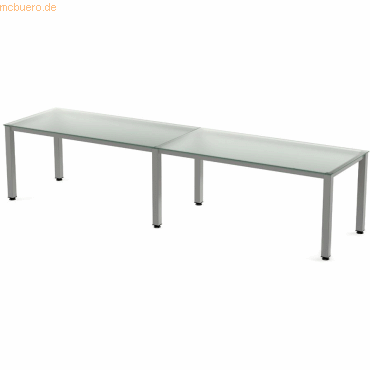 8427951930293 - Mehrfacharbeitstisch Executive BxTxH 360x80x73cm Gestell grau P