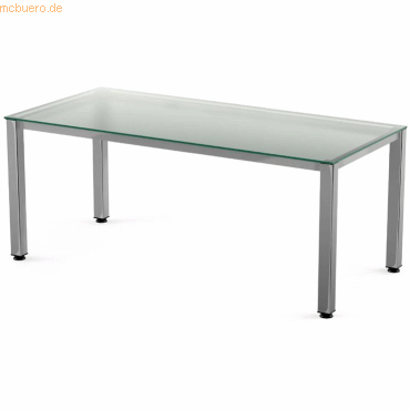 8427951931085 - Schreibtisch Executive BxTxH 180x80x73cm Gestell verchromt Plat