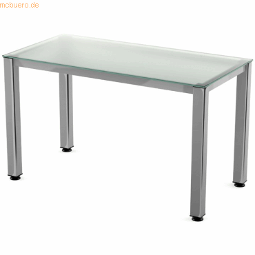 8427951990235 - Schreibtisch Executive BxTxH 120x60x73cm Gestell verchromt Plat