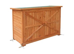 8429381001079 - Mcombo - m Gartenschrank Gerätescharank Gerätehaus Geräteschuppen Gartenhaus Holz 1280 - Hönig