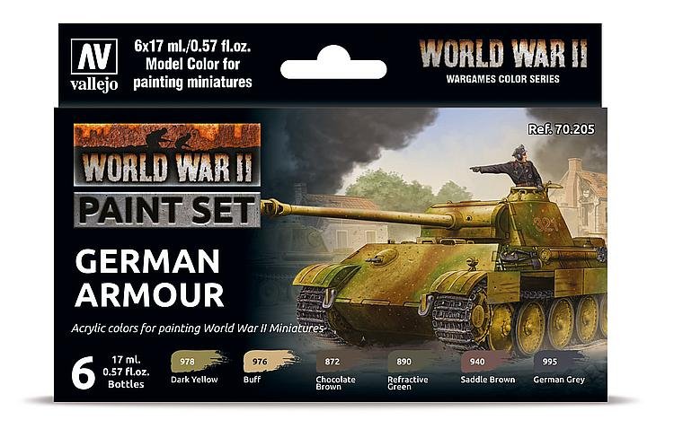 8429551702058 - Farb-Set Deutsche Panzerung WWII (6x17ml)