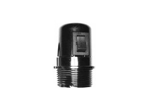 8429760601050 - E3 44034 Portalamparas E-27 Con Interruptor Negro + Arandela (Retractilado)