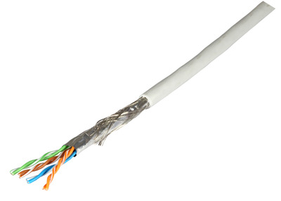 8430220403107 - Patchkabel Cat5e SF UTP 300MHz 4x2xAWG26 -- FRNC-B grau 100 M