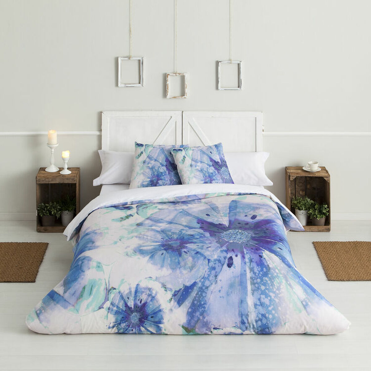 8430316814411 - Bettbezug-Set BATIK Blau Doppelbett 3-teilig