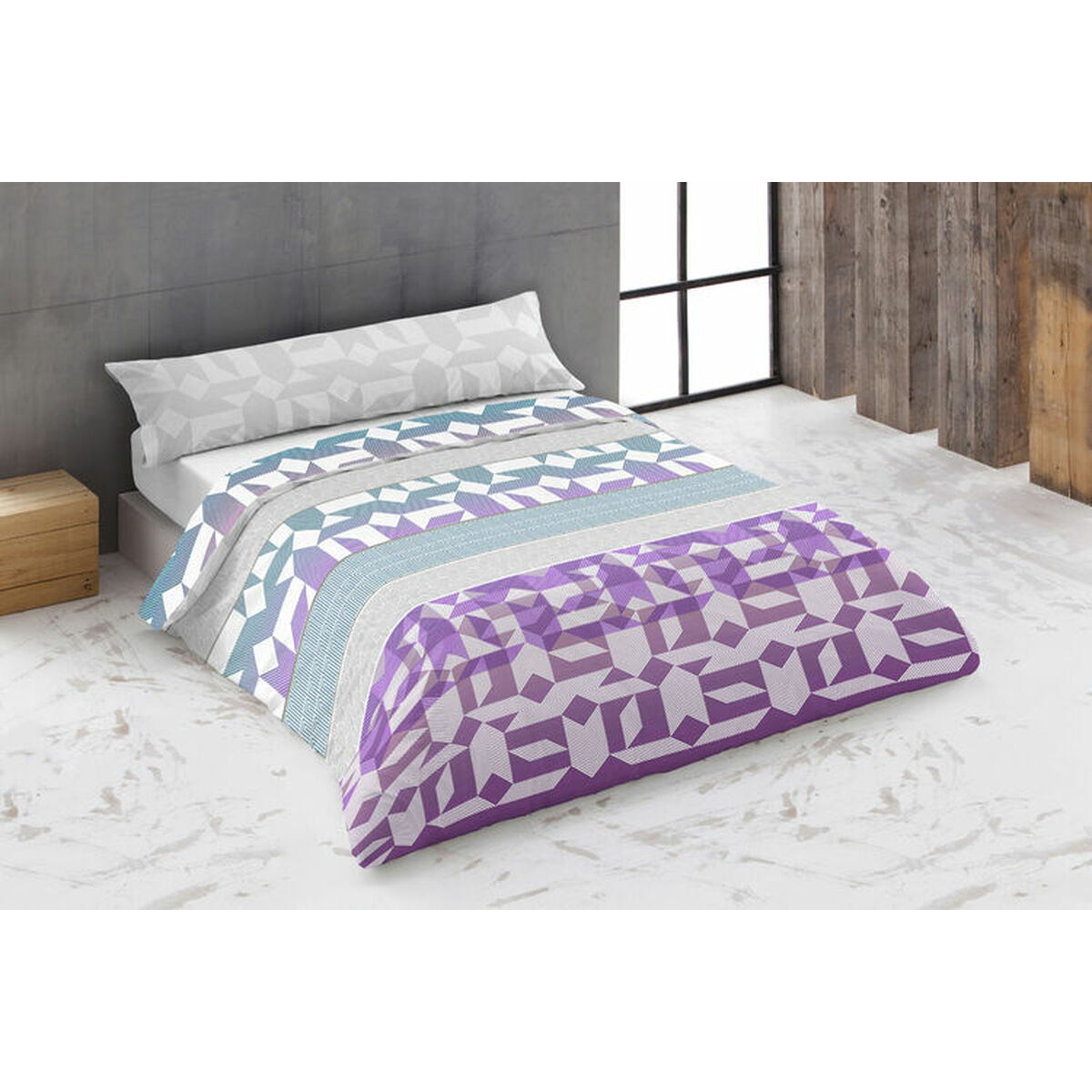 8430316902347 - Bettbezug-Set TRIPOLI Violett Double size 2 Stücke 8430316902347 - Bettbezug-Set TRIPOLI Violett Double size 2 Stücke