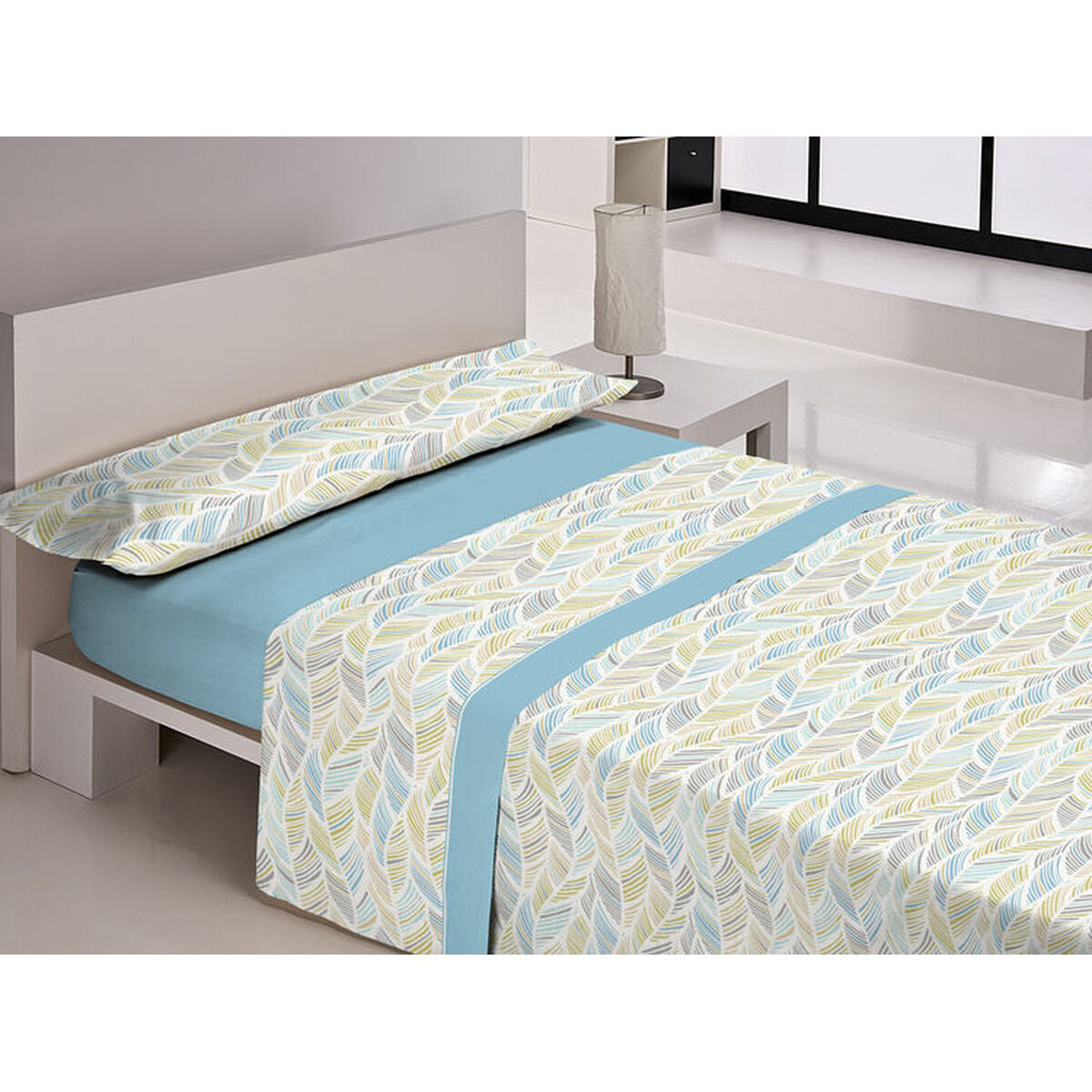 8430316966035 - Bettwäsche-Set PIRINE SAONA Blau Double size 8430316966035 - Bettwäsche-Set PIRINE SAONA Blau Double size