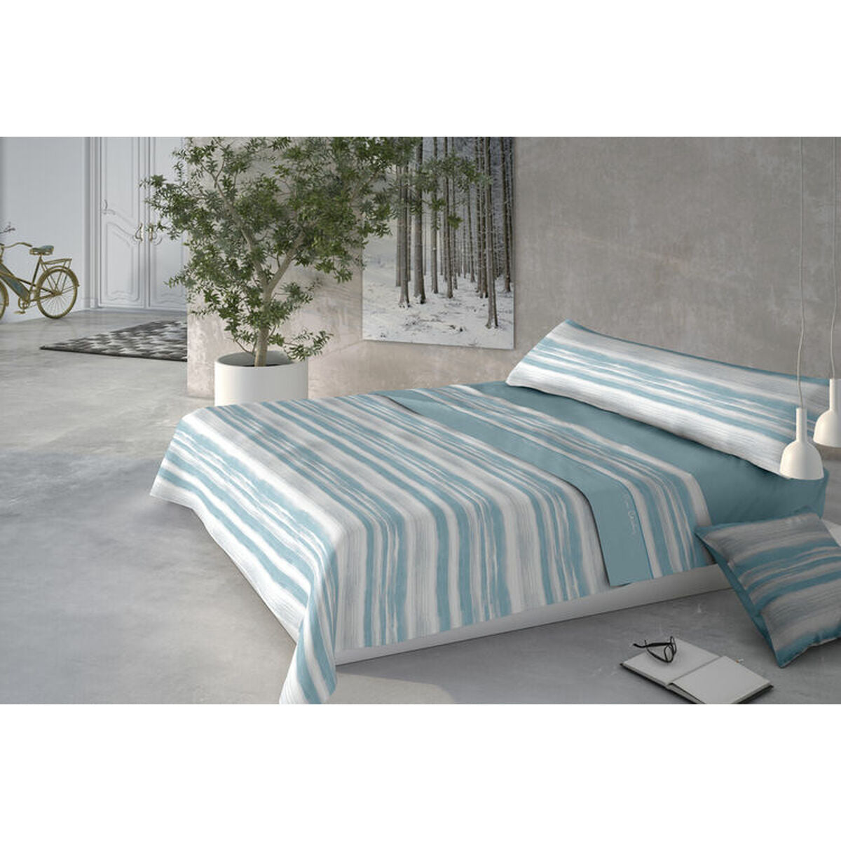 8430316980147 - Bettwäsche-Set CORALINA MEDITERRANEO Blau Double size