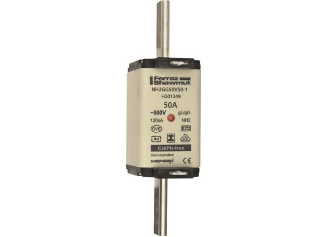 8430399002125 - Mersen 1F251000000 NH2 50A gG 500V NH-Sicherung sgl spannungsfrei