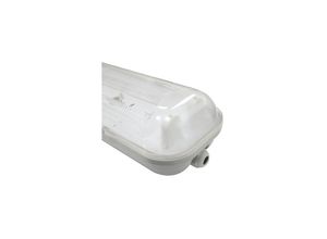 8430552150502 - Electro Dh - Abschirmung für 2 LED-Röhren für Rohrlänge 600 mm IP65 wasserdicht aus 70% abs 30% Polycarbonat 81001 2X600