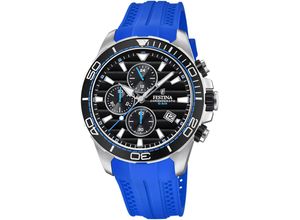 8430622717819 - Chronograph FESTINA Armbanduhren blau Herren Quarzuhr Armbanduhr Herrenuhr analog Tag Stoppfunktion