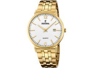 8430622761393 - Quarzuhr FESTINA F20513 2 Armbanduhren goldfarben Damen Quarzuhren Armbanduhr Herrenuhr Damenuhr Edelstahlarmband Datum