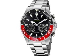 8430622763090 - Chronograph JAGUAR Hybrid J888 3 Armbanduhren rot (silberfarben) Herren Quarzuhren Armbanduhren Armbanduhr Quarzuhr Herrenuhr Saphirglas Stoppfunktion Swiss Made