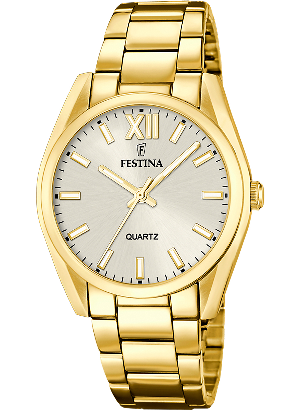 8430622792557 - Quarzuhr FESTINA Boyfriend F20640 1 Armbanduhren goldfarben Damen Quarzuhren Armbanduhr Damenuhr