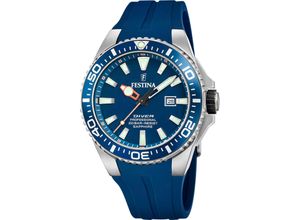 8430622805844 - Quarzuhr FESTINA Diver Collection F20664 1 Armbanduhren blau Herren Quarzuhren Armbanduhr Herrenuhr Taucheruhr Silikonarmband Datum