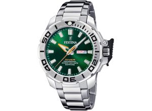 8430622805905 - Quarzuhr FESTINA Diver Collection F20665 2 Armbanduhren silberfarben Herren Quarzuhren Armbanduhr Herrenuhr Taucheruhr Edelstahlarmband Geschenkidee