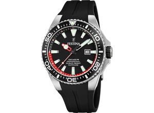 8430622805981 - Quarzuhr FESTINA Diver Collection F20664 3 Armbanduhren schwarz Herren Quarzuhren Armbanduhr Herrenuhr Taucheruhr Silikonarmband Datum