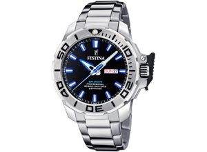 8430622805998 - Quarzuhr FESTINA Diver Collection F20665 3 Armbanduhren silberfarben Herren Quarzuhren Armbanduhr Herrenuhr Taucheruhr Edelstahlarmband Geschenkidee