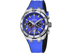 8430622816116 - Chronograph FESTINA Chrono Bike 2024 Armbanduhren blau (hellblau schwarz) Herren Armbanduhr Quarzuhr Herrenuhr Stoppfunktion bis 10 bar wasserdicht