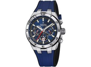 8430622816154 - Chronograph FESTINA Chrono Bike 2024 Armbanduhren blau (dunkelblau schwarz) Herren Armbanduhr Quarzuhr Herrenuhr Stoppfunktion bis 10 bar wasserdicht