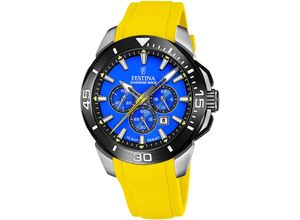 8430622818189 - Chronograph FESTINA Chrono Bike Armbanduhren gelb Herren Quarzuhren Armbanduhr Quarzuhr Herrenuhr Stoppfunktion