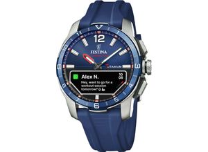 8430622823275 - Smartwatch FESTINA Connected D Smartwatches dunkelblau Quarzuhr Armbanduhr Herrenuhr Schrittzähler Weltzeit Stoppfunkt