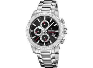 8430622824678 - Chronograph FESTINA Timeless Chronograph Armbanduhren silberfarben Herren Quarzuhr Armbanduhr Herrenuhr Edelstahlarmband analog Tag