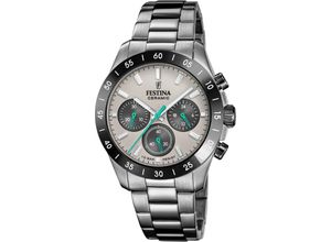 8430622830297 - Chronograph FESTINA Ceramic Armbanduhren schwarz Herren Quarzuhr Armbanduhr Herrenuhr analog Edelstahlband Keramiklünette