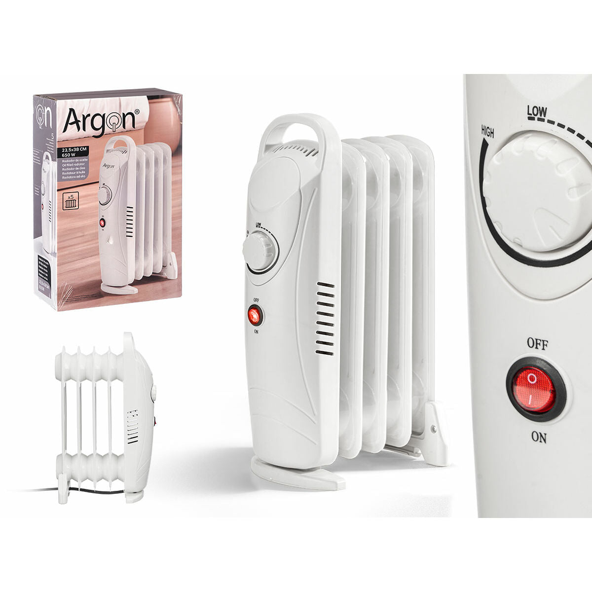 8430852104557 - Heizkörper SH-30-5 WHITE Weiß 650 W 8430852104557 - Heizkörper SH-30-5 WHITE Weiß 650 W