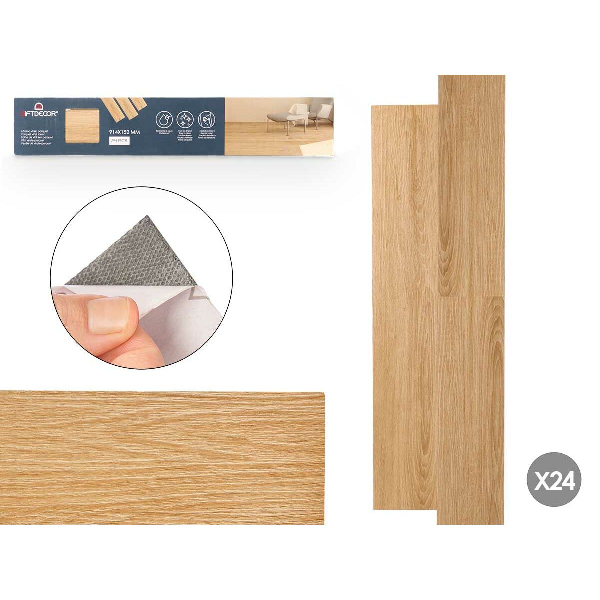 8430852146953 - Vinyl Parquet Beige 24 Stück 8430852146953 - Vinyl Parquet Beige 24 Stück