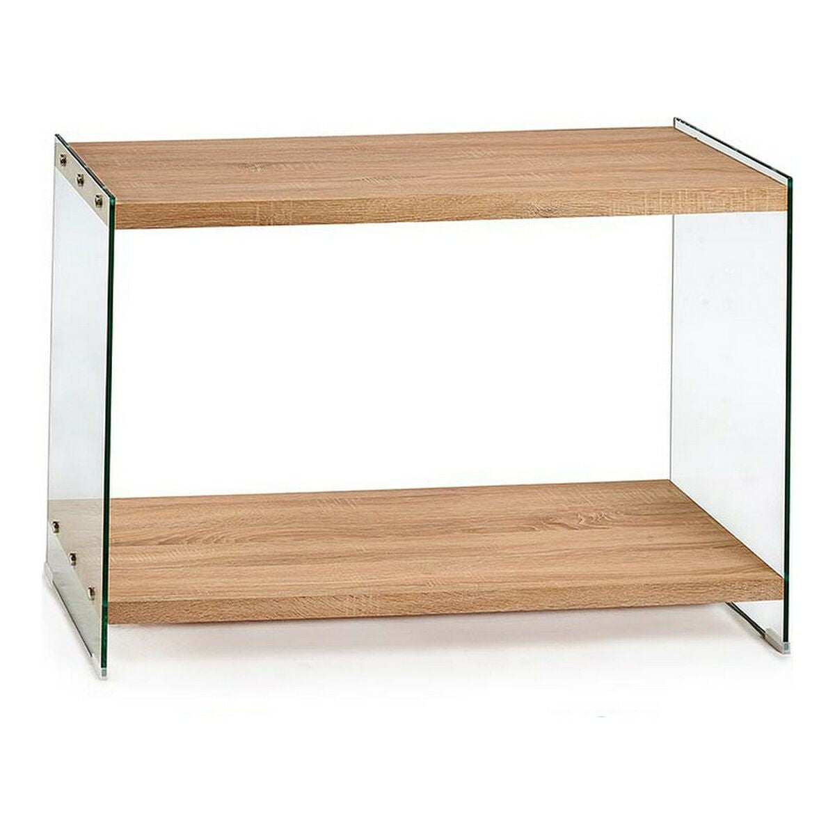 8430852185464 - Eingangsbereich Braun Durchsichtig Glas Holz MDF 40 x 76 x 120 cm