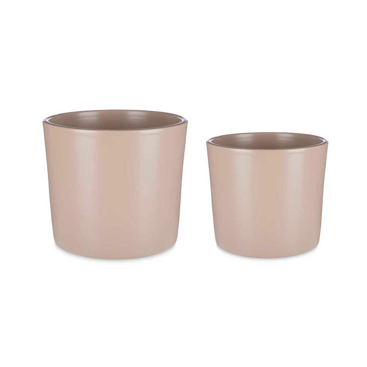 8430852369796 - Blumentopfset CILINDRO-22-27-BE Beige Lehm Ø 22 cm Ø 27 cm 22 x 22 x 19 cm 27 x 27 x 23 cm 2 Stücke 8430852369796 - Blumentopfset CILINDRO-22-27-BE Beige Lehm Ø 22 cm Ø 27 cm 22 x 22 x 19 cm 27 x 27 x 23 cm 2 Stücke
